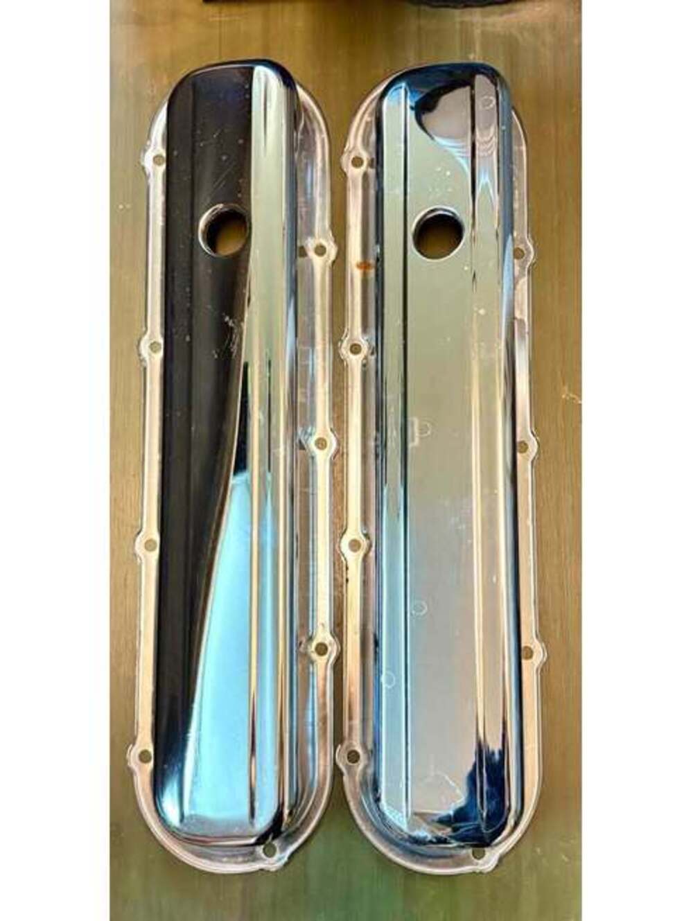 Chrome Valve Covers, Fits Cadillac 472-500